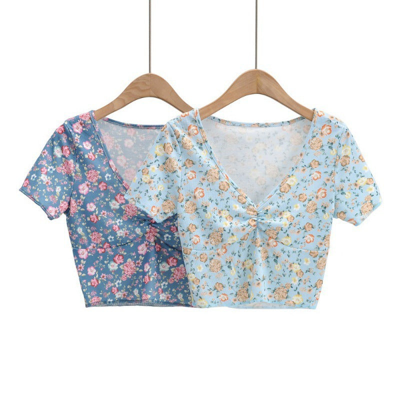 Women T-shirt Summer Short-Sleeved Top Short T-shirt