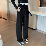 Palazzo Pants Wide Leg Banana Pants Loose Drooping Casual Straight-Leg Track Sweatpants