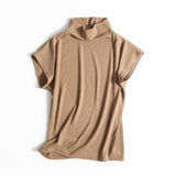 Women T-Shirt Summer Knitted Pullover Short Sleeve Short Sleeve T-shirt Top