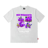 Men T Shirt High Street Short Sleeve T-shirt Men and Women Retro Cool Popular Brand