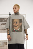 Men T Shirt Printed Short Sleeve Loose Street Fashion Brand Couple T-shirt Men and Women