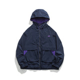 Unisex Jacket Autumn Hooded Women's Clothing with Pockets Shell Jacket