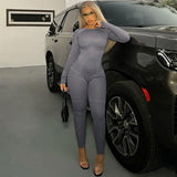 Women Jumpsuit Women's Clothing Winter Print Sports Long Sleeve Jumpsuit