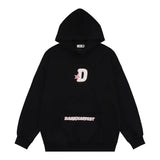 Men Hoodie Hooded Sweater Men's Long Sleeve Vintage Fashion Big Letter D