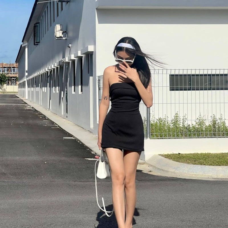 Women Dresses Summer Street Fashion Tight Simple Dress