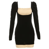 Women's Dresses Autumn and Winter Women's Clothing Fashion Long Sleeve Slim Fit Sheath Dress