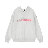 Men Hoodie Hooded Sweater Men's Sleeve Hoodie Top Loose