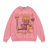 Men Hoodie Mickey Mouse Printed Sweater Boys Leisure Pullover Loose
