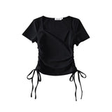 Women T-Shirt Summer Short-Sleeved T-shirt Slim Top