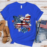 Women's Independence Day T Shirt round Neck Short Sleeve T-shirt Women's Top