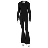 Women Jumpsuit Winter Fashionable Fitted Long Sleeve Jumpsuit