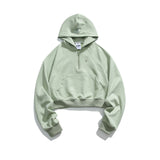 Unisex Sweatshirt Autumn Embroidery Half Zipper Sweater