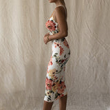 Women Desses Fashionable Printed Suspender Skirt Slim Fit Long Dress Women