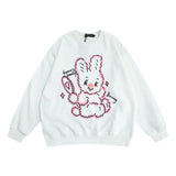 Women Hoodie round Neck Sweater Women's Autumn Loose Long Sleeve Pullover
