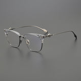 CHH Chrome Hearts Glasses Japanese fashion ultra-light pure titanium half-frame glasses frame