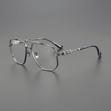 CHH Chrome Hearts Glasses Vintage Versatile Personalized Titanium Frame
