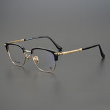CHH Chrome Hearts Glasses Pure Titanium Vintage Fashion Half Frame Myopia Glasses Frame