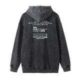 Men Hoodie Printed Hoodie Men's Loose Worn Washed Old