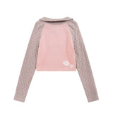 Women Sweater Women's Fall Color-Blocking Long Sleeve Sweater