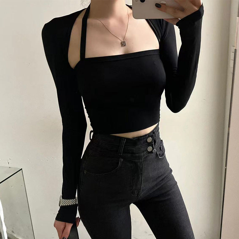 Women Long Sleeve Shirt Camisole Long Sleeve Jacket