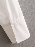 Women T-Shirt Autumn Long Sleeve Loose Mid-Length Blouse Design Sense