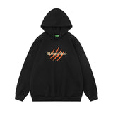 Men Hoodie Simple Embroidered Letter Hooded Sweater