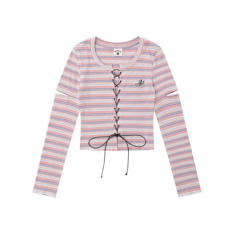 Women Long Sleeve T-Shirt Long Sleeve T-shirt Girls' Spring and Autumn Design Short Top
