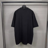 Men T-shirts printed washed and worn short-sleeved T-shirts loose and casual