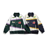 Unisex Jacket Fall Color-Blocking Lettered Casual Jacket Women's Clothing