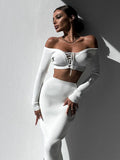 Women Sweater Dress Knitting Suit Autumn and Winter Women's Clothing Long Sleeve Sweater Dress