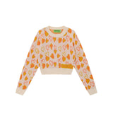 Women Sweater Short Sweater Women's Autumn Casual round Neck Sweater