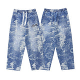 Unisex Pants Autumn Snowflake Casual Jeans