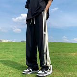Men Sweatpants Casual Pants Men's Summer Versatile Loose Straight Wide Leg