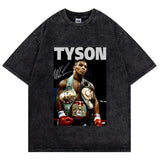 Mike Tyson T-Shirt Vintage Character Print Loose T-Shirt