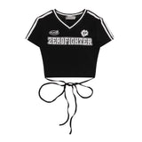 Women T-shirt Letter Printed Short T-shirt Women's Summer Casual