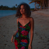 Women Desses Printing Slip Dress Beach Dress