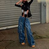 Women Cargo Pants Women Loose Slimming Jeans