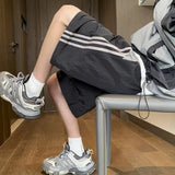 Men Sweatpants Summer Fashion Brand Striped Sports Trendy Loose