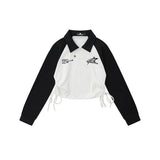 Women Long Sleeve T-Shirt Long Sleeve T-shirt Girls Autumn Embroidery Casual Top