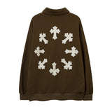 Men Hoodie Embroidered Sweater Men's Loose Casual Spring and Autumn