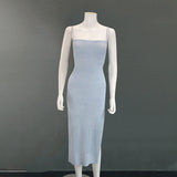 Women Desses Sexy Knit Halter Dress Sheath Dress