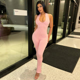 Women Jumpsuit Women's Summer Fashion Sexy Zipper Jumpsuit