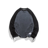 Unisex Hoodie Fashion Brand Raglan Sleeve round Neck Sweater Men's College Style Coat