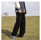 Men Sweatpants Japanese Men's Fashion Brand Loose Straight Mopping Pants