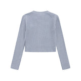 Women Sweater Cardigan Sweater Women's Autumn Long Sleeve Zipper Sweater