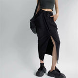 Women Skirt Summer Washed Denim Skirt