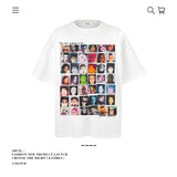 American vintage street T-shirt pure cotton men's summer loose