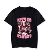 Cute Kamado Nezuko Print Short Sleeve T Shirts Women