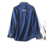 Women T-shirt Fashion Women's Wear Denim Shirt Women Autumn and Winter Loose