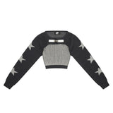 Women Sweater Short Knitwear for Girls Autumn XINGX Top